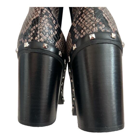 Charles By Charles David Snake Print Ankle Boots - Picture 9 of 14
